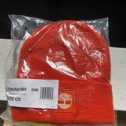 Timberland Stylish Orange Beanie 