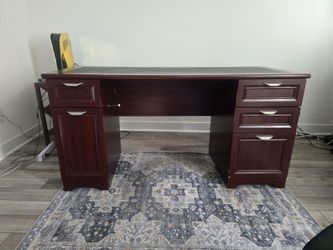 Desk with Cabinet and Drawers