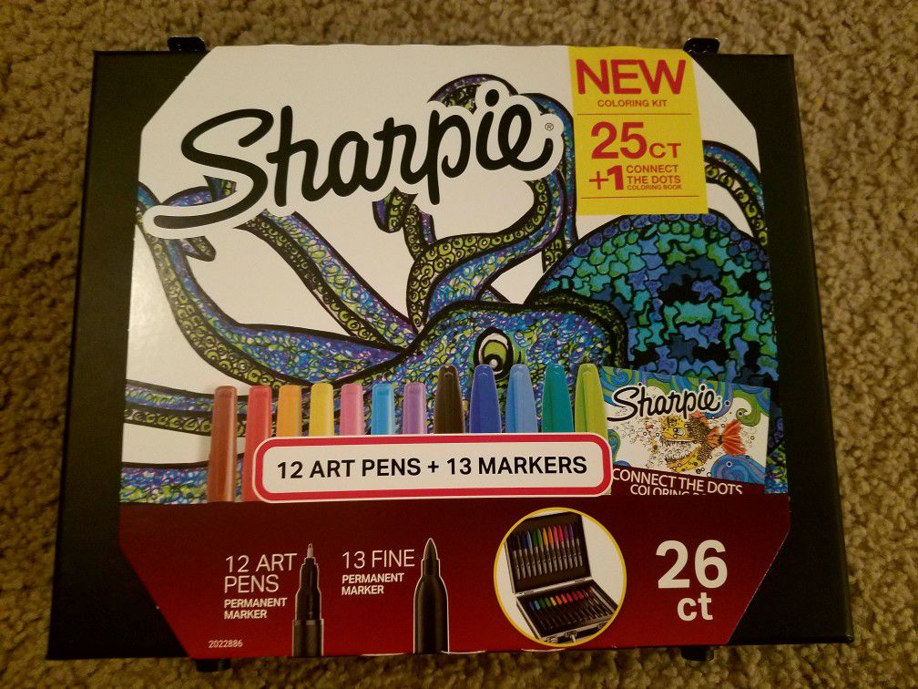 2 in 1 Sharpie & Prismacolor 28 Piece Art Kit with Carrying Case New w/o  Tags for Sale in San Angelo, TX - OfferUp