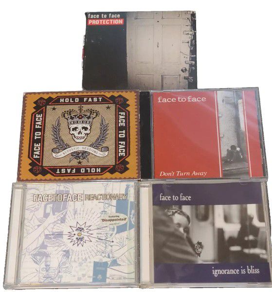 Face to Face 5 CD Lot Hold Fast Reactionary Ignorance Is Bliss Protection Rock