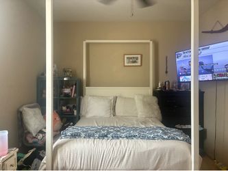 MATTRESS AND FRAME- QUEEN SIZE- SOLD ALTOGETHER