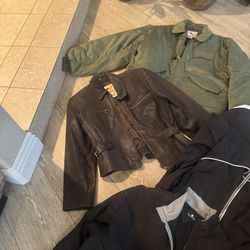 Box of 9 jackets for sale, medium and large