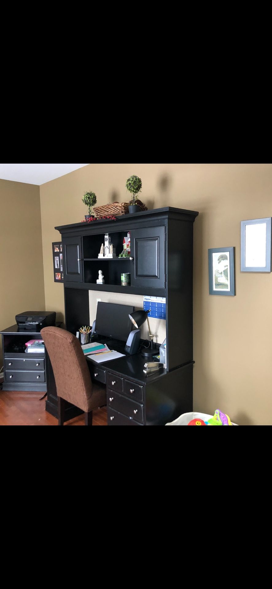 Desk And Printer/file Cabinet