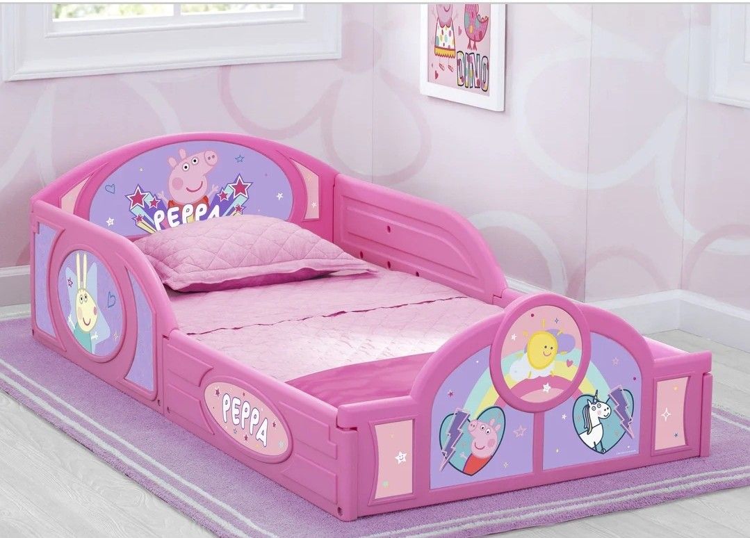 Peppa Pig Plastic Sleep and Play Toddler Bed