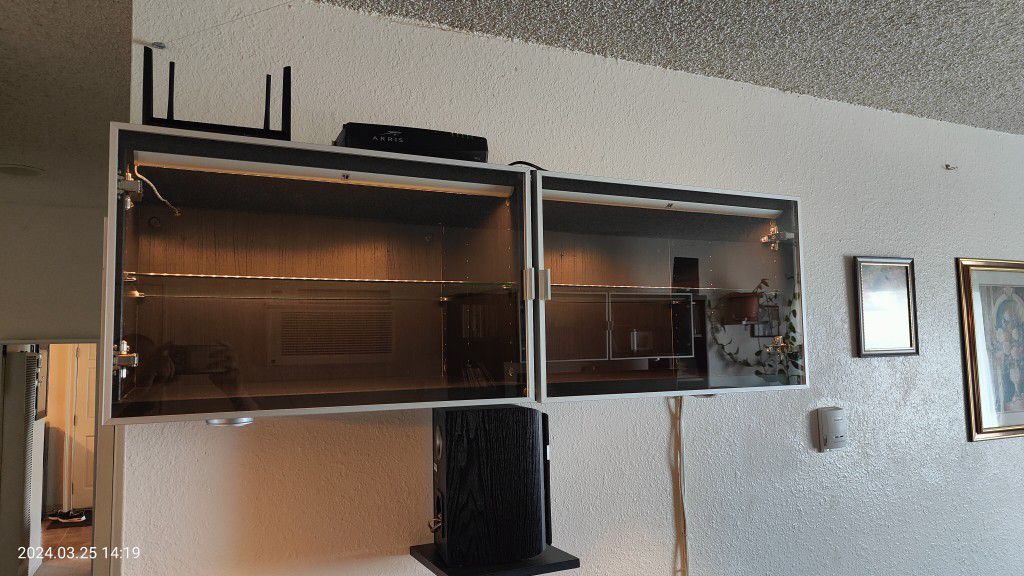 Ikea Shelf Cabinet With Glass Doors