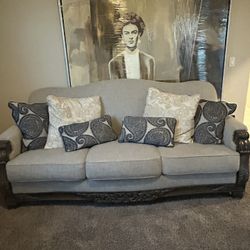 Sofa and Chair Gray 