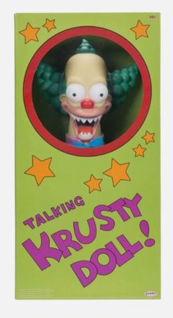 The Simpsons Talking Krusty Doll Plush Pull String