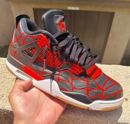 Custom Spider Man Jordan 4’s