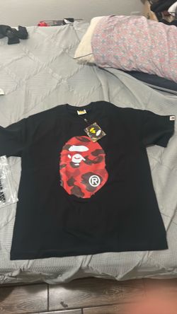 A Bathing Ape shirt, Black and red, size XL