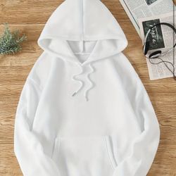 Size Small Women'S Elegant Fashion Hoodie, 100% Polyester Knit Fabric, Solid Color, Hooded Collar, All-Season Comfort