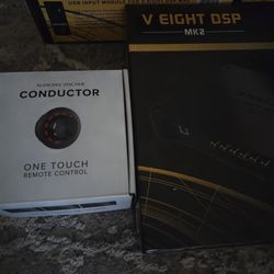 HELIX V8 MK2 8 CH DSP AMP with Conductor Bass Remote And Bluetooth Card