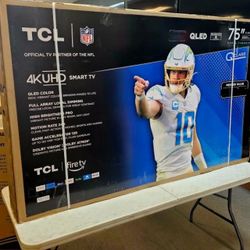 75 Tv $55 Down On Financing Free Delivery Six Month Warranty. 75 Tv TCL Smart 4k Hdtv full array LED TV 