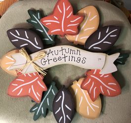 Fall Painted Wood Wreath
