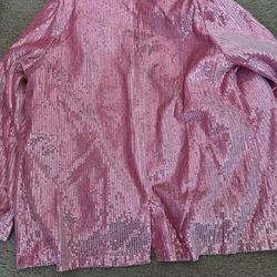 Pink Jacket Women Sequins
