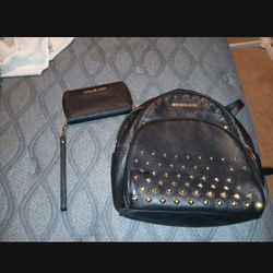 Michael Kors Backpack Purse And Wallet Set 