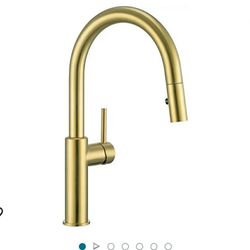 Darnok 79723LG Mia Brushed Light Gold Kitchen Faucet with Pull Down Sprayer, 15.6-inch High-arc Magnetic Docking Kitchen Sink Faucet, Luxe Gold *New* 