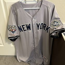 Derek Jeter 2009 World Series Champion & Inaugural Season At Yankee Stadium Baseball Jersey