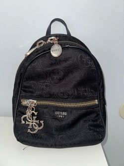 small black guess backpack