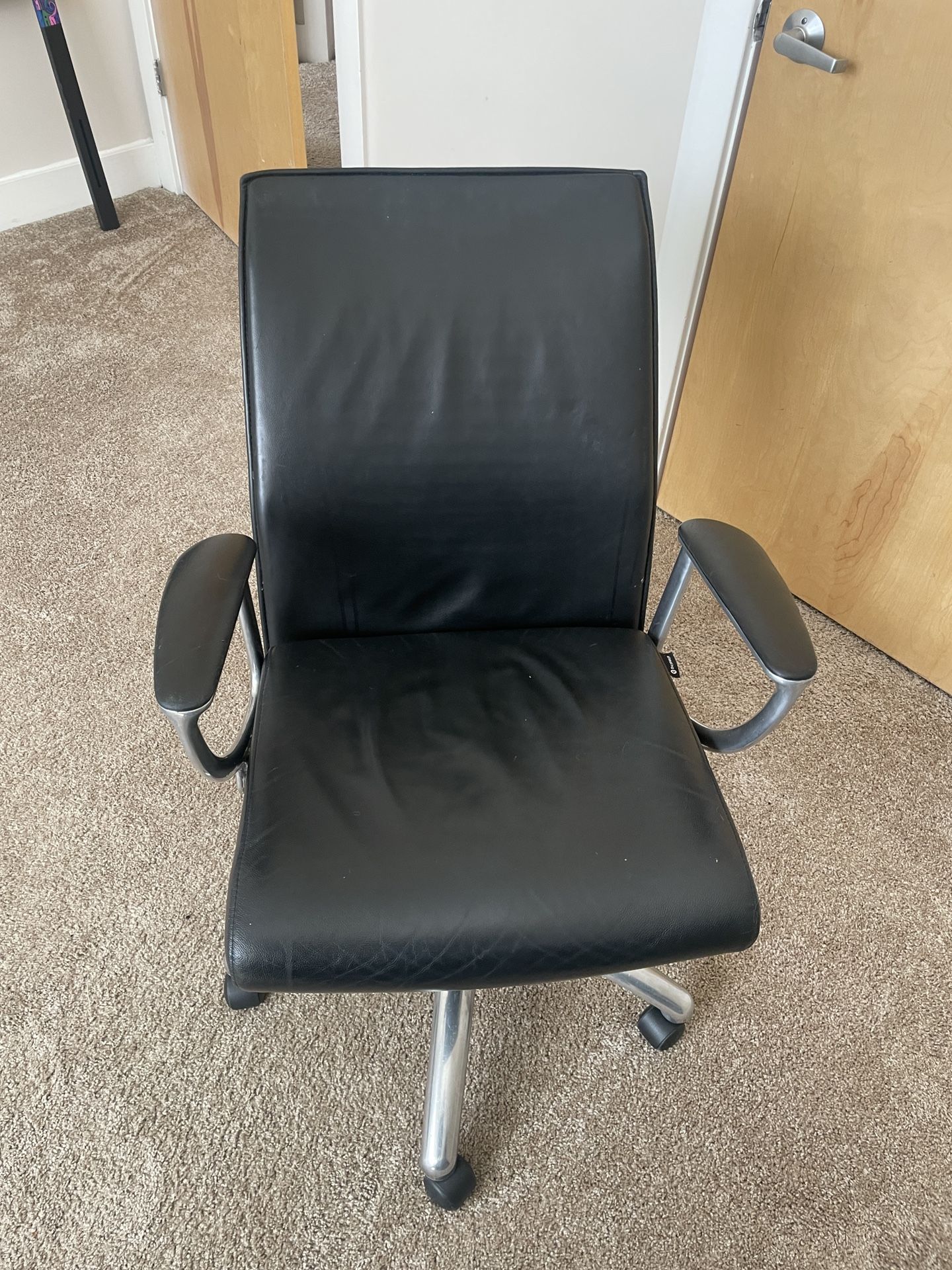 Leather Recliner Desk Chair