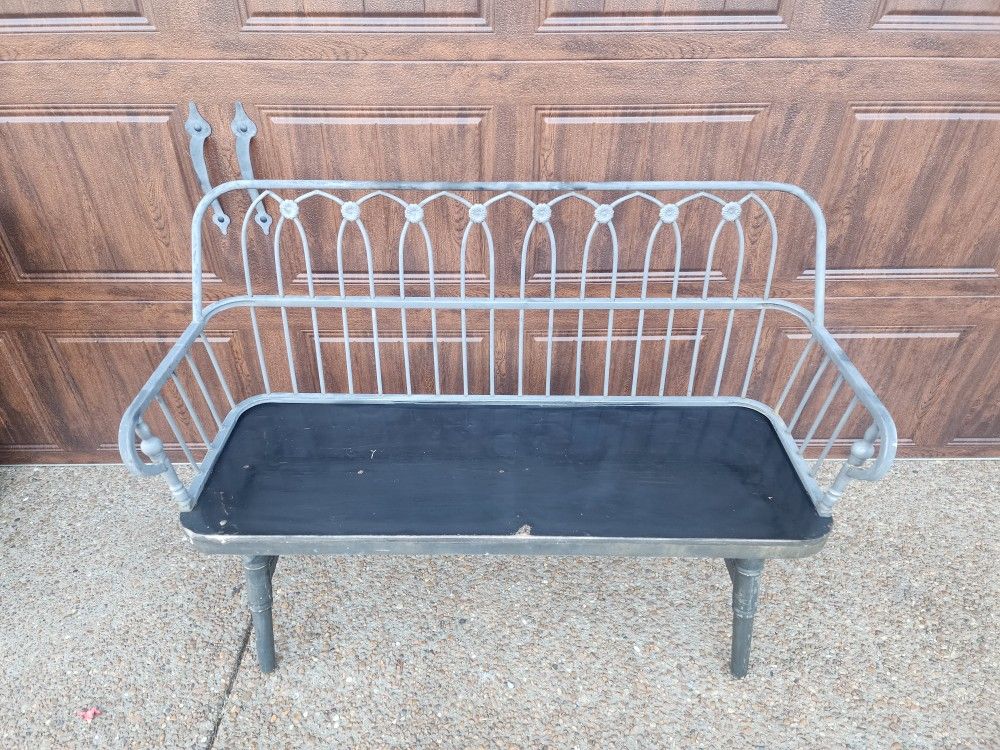 *** WROUGHT IRON BENCH ***