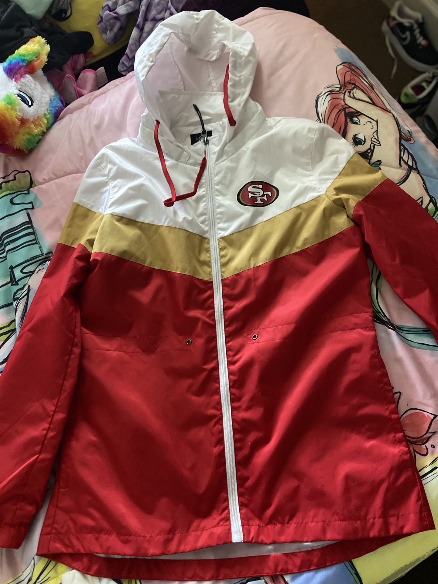 49ers Womens Windbreaker Jacket 