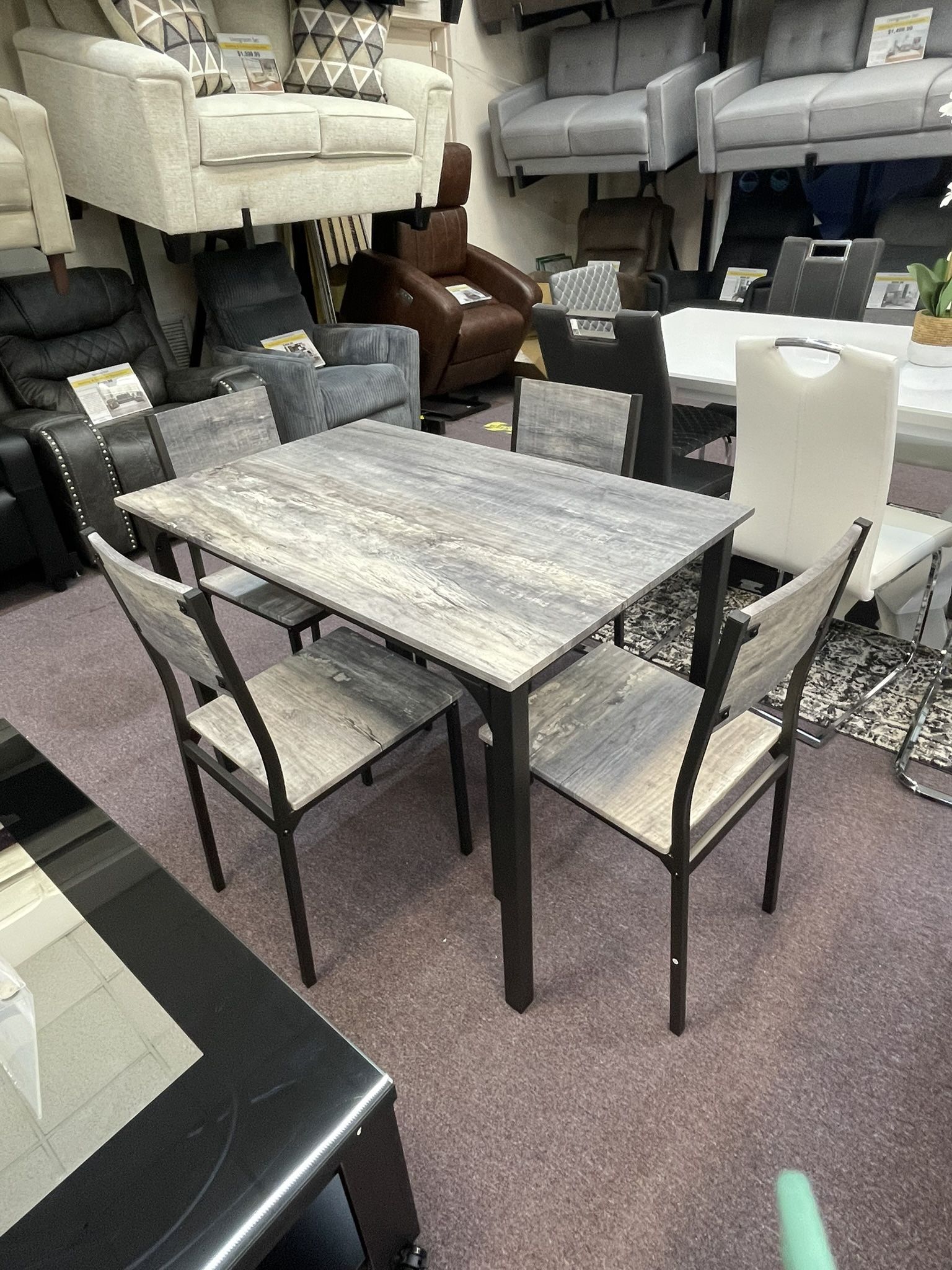 Five piece dining room set