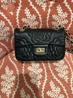 Flower Embroidered Flap Bag