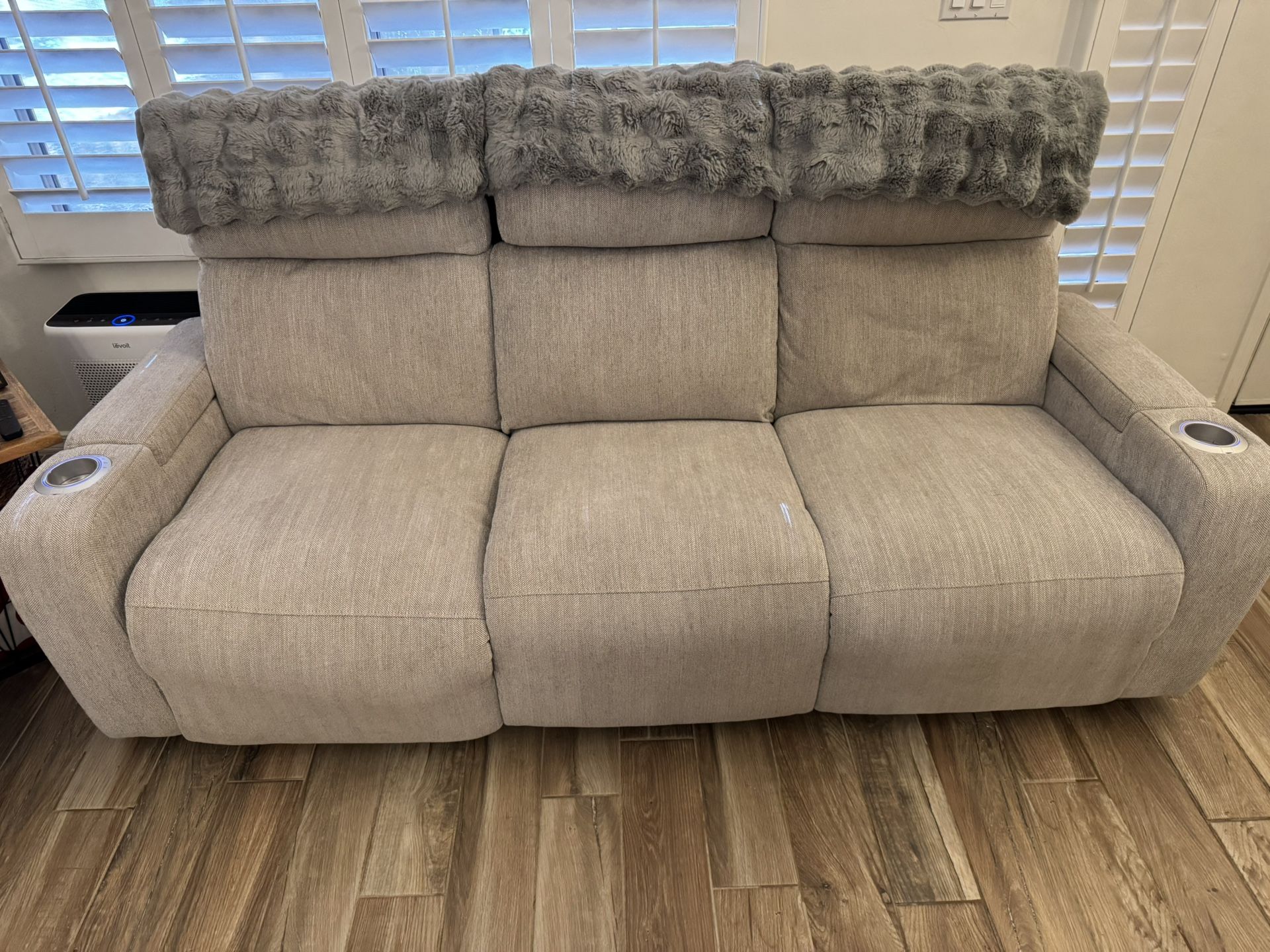 Reclining Sofas With Power Sources And Storage. Over 2000 Originally and Only Replacing Because We Are Getting New Couches