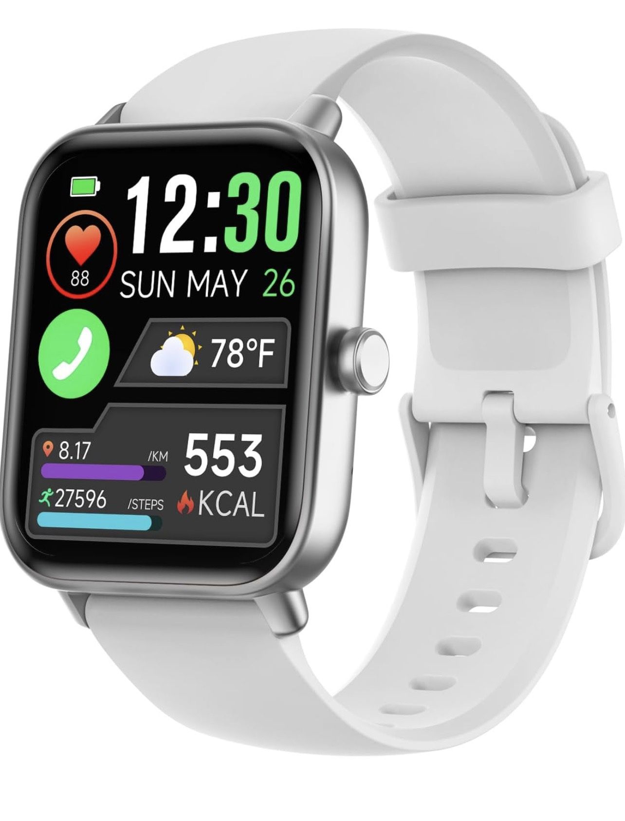 Brandnew Smart Watches for Women/Men, Smart Watch for Android Phones and iPhone Compatible, Alexa Built-in, 1.8" Fitness Watches for Women, IP68 Water