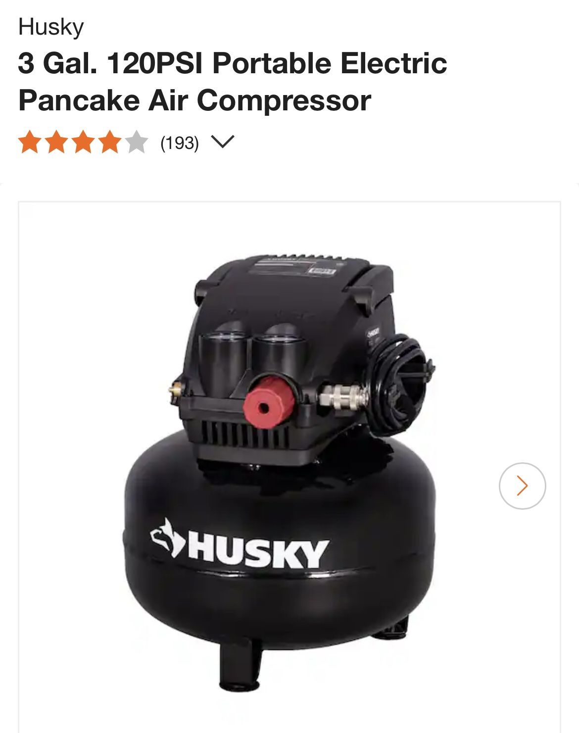 Air compressor (Husky)