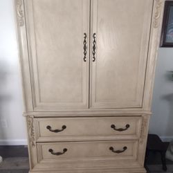 Solid Wood Armoire & Nightstand 