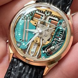 1967 Accutron Bulova Spaceview Watch In Perfect Condition Serviced All Original Beautiful Watch Works Perfectly!