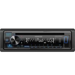 Kenwood KDC-BT282U Bluetooth - USB - Auxiliary Input - CD Radio Single Din Receiver Tested & Works