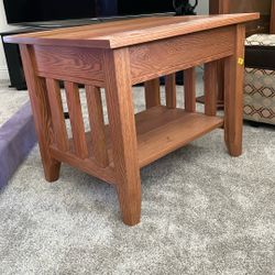 Solid Wood Side Table 