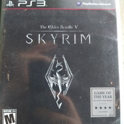 Skyrim Ps3 Game Complete With Poster Map $15obo