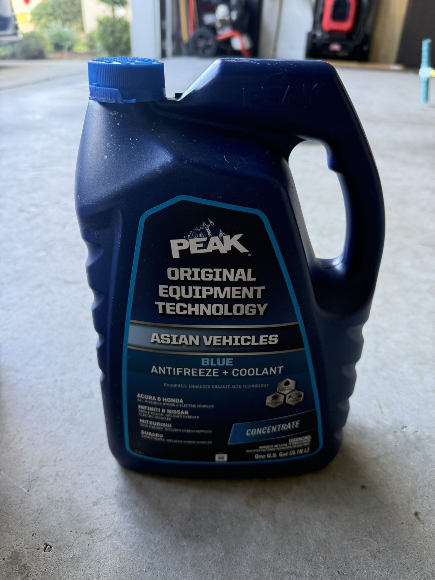 PEAK Original ffEquipment Technology Asian Vehicles Blue Antifreeze and Coolant Ready-To-Use