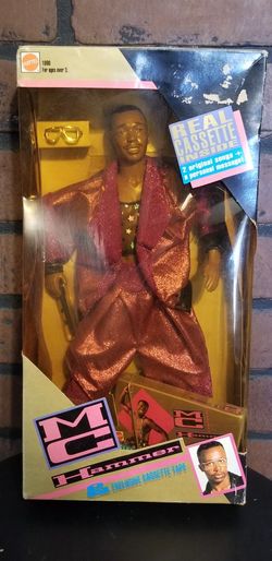 NEW Vintage 1991 Mattel MC Hammer Doll Figure w/ Cassette! "U Can't touch this"