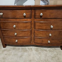 Wood Dresser And Night Stand