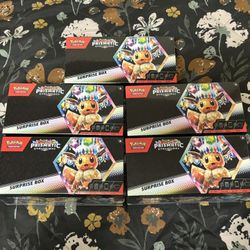 Pokémon TCG Prismatic Evolutions Surprise Box - SV: Prismatic Evolutions (PRE) x5 New Factory Sealed