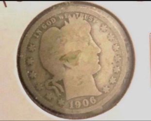 1906 Barber Quarter