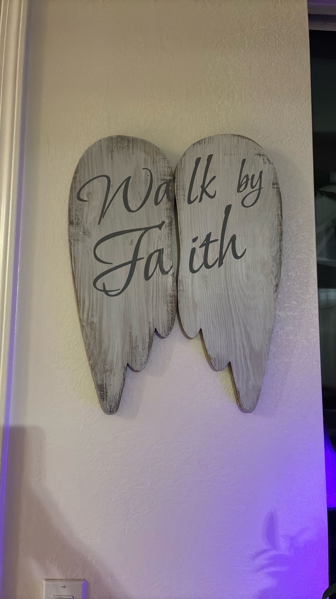Walk By Faith Angel Wings 