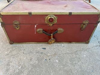 Antique Red Luggage