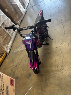36V Electric Dirt Bike for Kids, 700W Peak Electric Motorcycle, 3 Speeds, 15.5 MPH & 13.7 Miles, Headlight & Rainbow Ambient Lights, Off-Road Ride On 