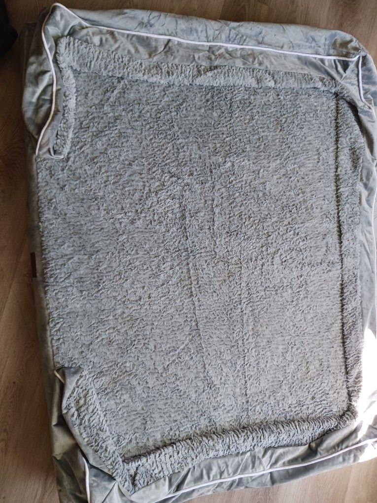 Thick Pillow Orthopedic Dog Bed Soft Foam Kennel Mattress Beautiful Stone Gray