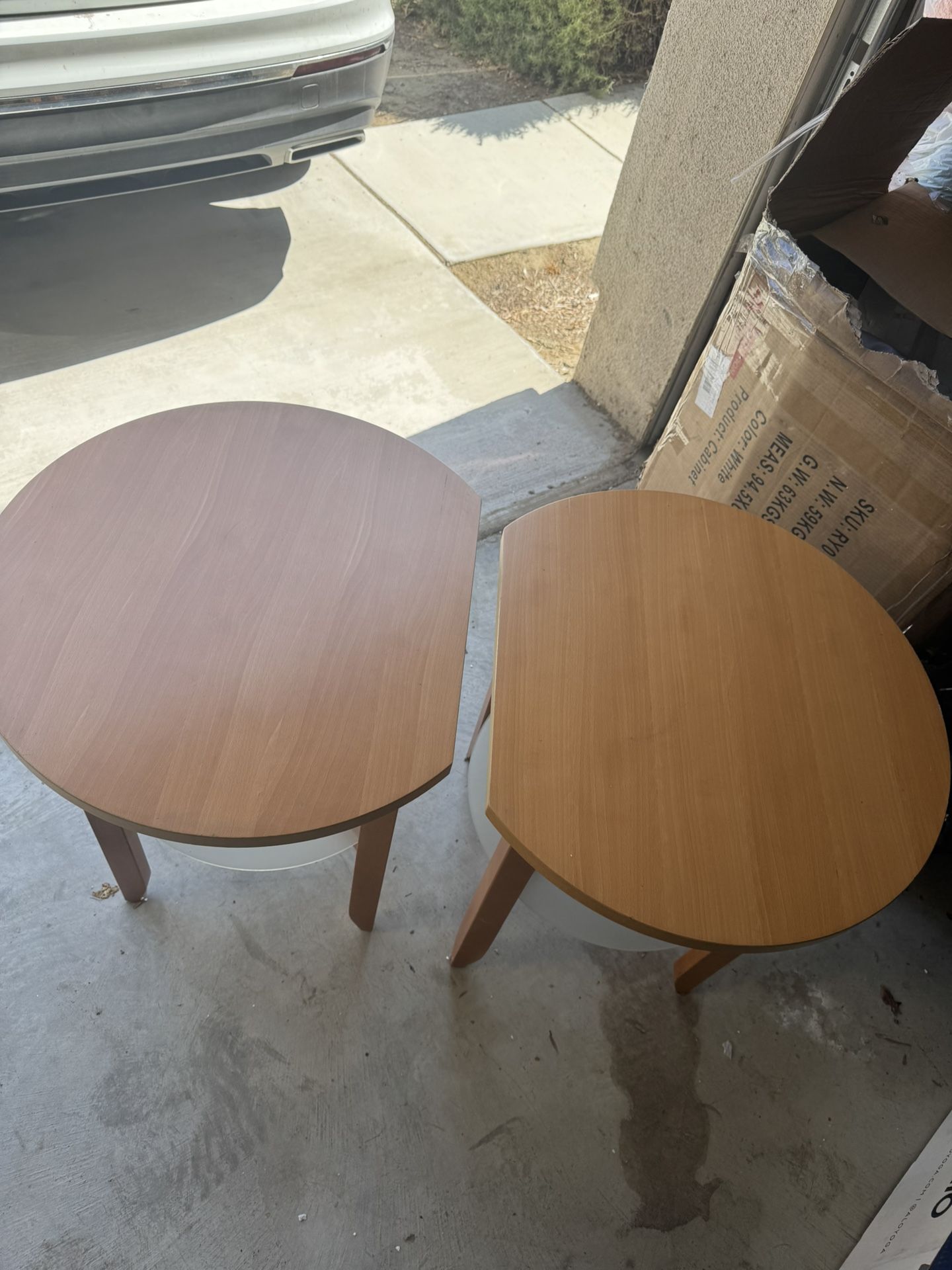 Wood End Tables X2