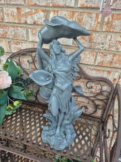Fairy Garden Decor H  18",  Solid Resin