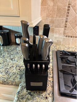 Cuisinart Stainless Steel Hollow Handle 15 Piece Knife Block Set