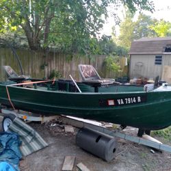 14'john Boat And Trailer 