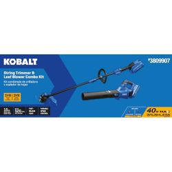 Kobalt 40v Leaf Blower And String Trimmer Kit