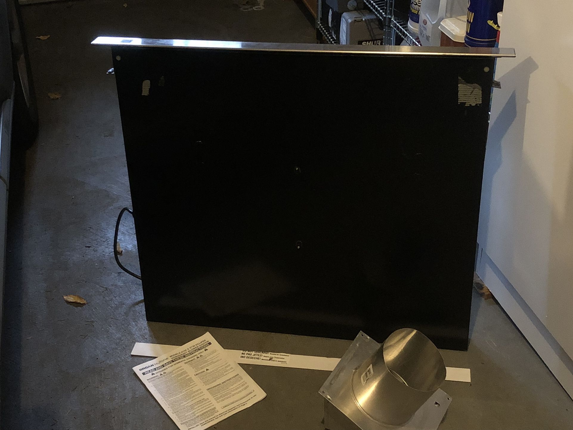 Unused Broan 273603 Eclipse Downdraft Range Good, 36-inch, 500 CFM
